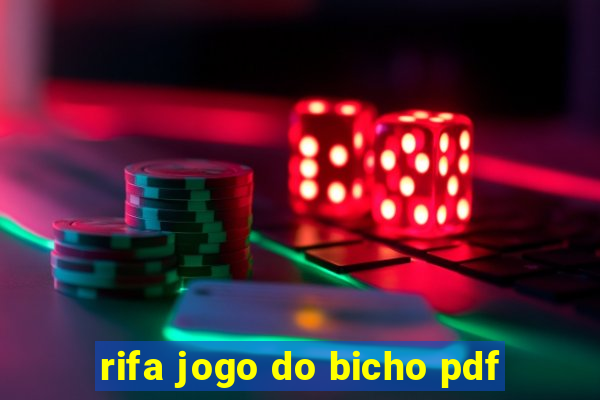 rifa jogo do bicho pdf